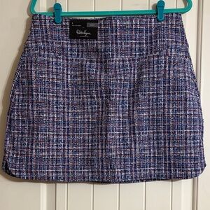 Walter Hagen Women's Multicolor Tweed look Performance Sculpt Golf Skort L